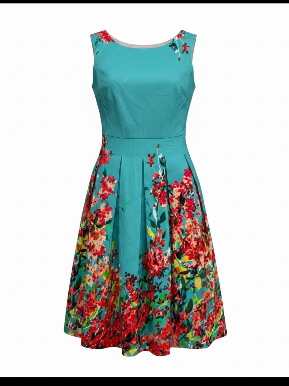 Lafayette 148 New York Floral Fit-and-Flare Midi Dress 0